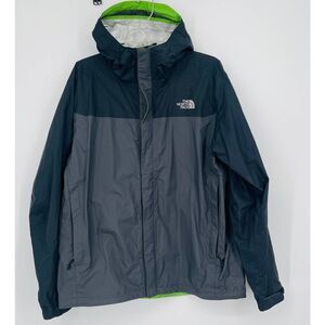 The North Face HyVent black silver green Jacket